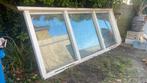 Houten kozijn met dubbel glas - groot, Doe-het-zelf en Verbouw, Kozijnen en Schuifpuien, Ophalen, Zo goed als nieuw, Hout, Raamkozijn