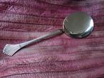 Antieke Hollands zilveren schep, grote lepel met waaiersteel, Antiek en Kunst, Verzenden, Zilver