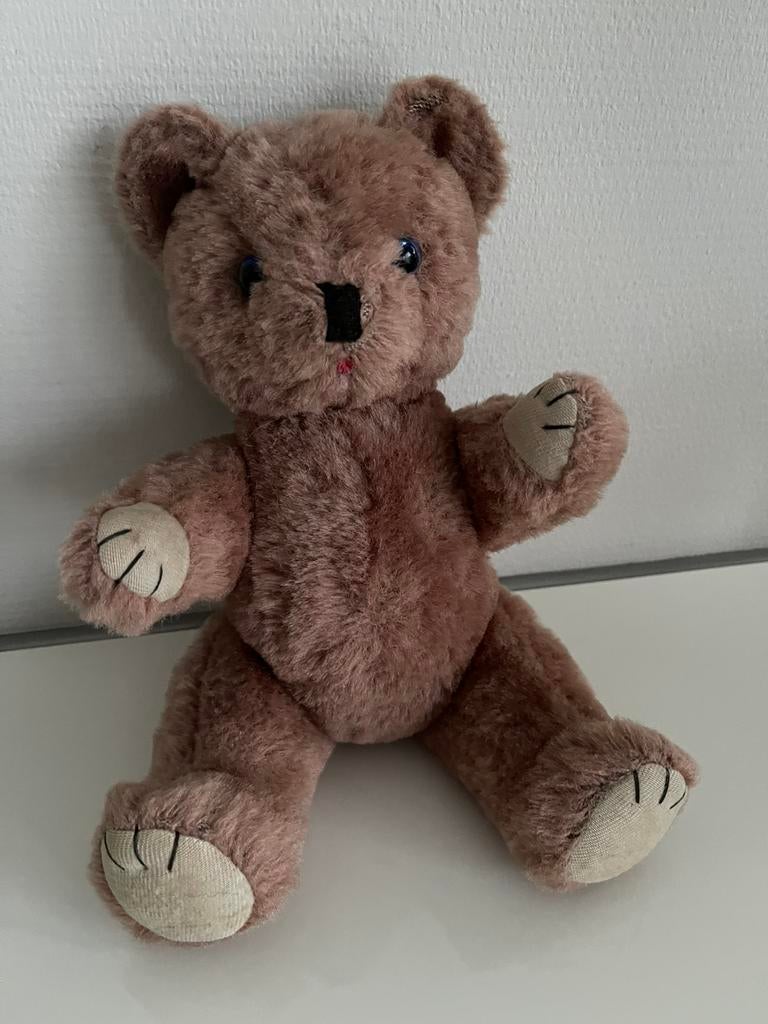 Vintage teddy beer beren teddie bruin, Verzamelen, Ophalen of Verzenden, Zo goed als nieuw, Stoffen beer, Overige merken