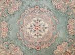 Handmade Aubusson rond tapijt soft green China wol 200x200cm, Huis en Inrichting, Stoffering | Tapijten en Kleden, Aubusson Chinees romantic Oriental