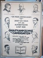 Originele poster Willy Sluiter Onafhankelijke Candidaten, Verzenden, A1 t/m A3, Reclame, Rechthoekig Staand