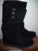 Gebreide Uggs  met knopen  en zwart leer  39 B4You, Hoge laarzen, Zwart, Ophalen of Verzenden, Zo goed als nieuw