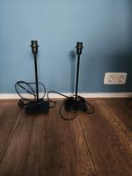Lampenvoeten zwart, Huis en Inrichting, Lampen | Tafellampen, Ophalen of Verzenden, Zo goed als nieuw, Metaal, Minder dan 50 cm
