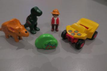 playmobil 1 2 3 dino onderzoek met quad  9120 - compleet beschikbaar voor biedingen