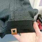 S'Questo zwart (of dbruin?)jurk druk printje +ritsje M 37275, Kleding | Dames, Maat 38/40 (M), ., Zwart, Ophalen of Verzenden