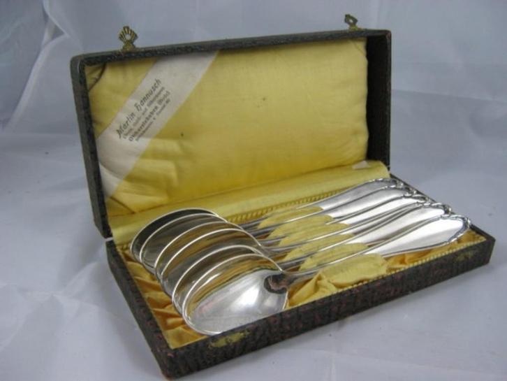 Set eetlepels lepels in cassette BSF Platura (2535), Antiek en Kunst, Curiosa en Brocante, Ophalen
