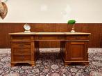 Klassiek Engels Chesterfield Bureau Partnerdesk, Ophalen