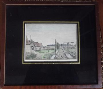 Gravure Gesticht in Veenhuizen (Het Pauperparadijs) beschikbaar voor biedingen