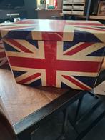 Vijf decoratieve opbergdozen met Union Jack print, Huis en Inrichting, Ophalen of Verzenden, Zo goed als nieuw, Vintage, Minder dan 4 stoelen