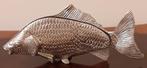 🦈Brocante: Verzilverde servethouder - Koi karper🏷️€24,95-, Ophalen of Verzenden, Gebruikt