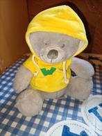 Walibi beer knuffel met gele hoodie 22 cm groot, Kinderen en Baby's, Ophalen of Verzenden, Zo goed als nieuw, Beer