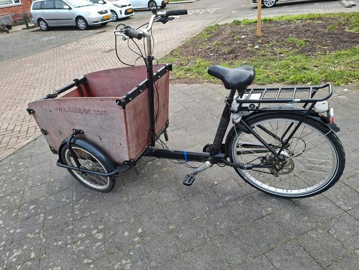 bakfiets babboe prijs 275,-, Fietsen en Brommers, Fietsen | Bakfietsen, Gebruikt, Overige merken, 4 kinderen of meer, Elektrisch