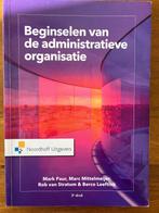 Beginselen van de administratieve organisatie - Mark Paur ea, M. Paur e.a., Ophalen of Verzenden, Zo goed als nieuw, HBO