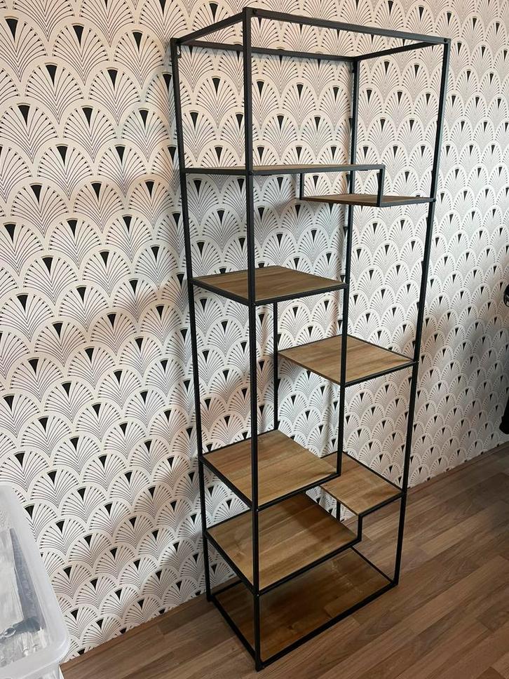 Vakkenkast Xenos hout metaal, Huis en Inrichting, Kasten | Overige, Zo goed als nieuw, Ophalen