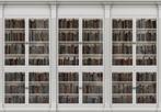 Boekenkast wit fotobehang, Boekenkast behang *Fotobehang4you, Verzenden, Minder dan 10 m², Wit, Boekenkast, bibliotheek