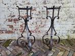2franse brocante smeedijzeren (plantenstandaard)/allegonda, Ophalen of Verzenden