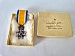 Medaille Ridder Oranje Nassau miniatuur in doosje, Verzenden, Overige soorten, Nederland, Lintje, Medaille of Wings