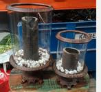 2 windlichten samen 20 euro, Ophalen, Overige materialen, Gebruikt, 25 tot 50 cm