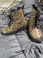 Slangenprint biker boots laarsjes maat 39, Bruin, Lage of Enkellaarzen, Ophalen of Verzenden, Zo goed als nieuw