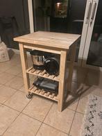 Ikea BEKVÄM Roltafel, berken, 58x50 cm, Ophalen, 50 tot 100 cm, Zo goed als nieuw, Minder dan 100 cm