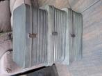 Metalen opbergbakken opbergkisten set, Huis en Inrichting, Woonaccessoires | Kisten, Ophalen, Minder dan 50 cm, Minder dan 50 cm