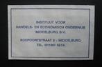 08-110 Middelburg - Inst. Handels- en Economisch Onderwijs, Verzamelen, Suikerzakjes, Verzenden, Nederland