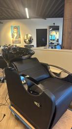 Wasunit massage zwart back wash head spa kapper kapsalon, Huis en Inrichting, Stoelen, WASUNIT, Zwart, Metaal, Nieuw