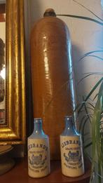 2 x antieke limonade kruikjes met Liebrand reclame 18 cm h, Ophalen of Verzenden, Zo goed als nieuw