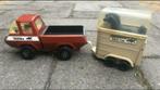Tonka pick-up truck met paardentrailer en 2 zwarte paarden, Ophalen of Verzenden, Gebruikt