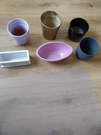 6 Overpotten, Tuin en Terras, Bloempotten, Ophalen, Rond, Zo goed als nieuw, Aardewerk