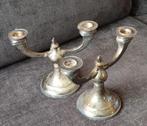 2 x kandelaar, Ophalen of Verzenden, Metaal, Minder dan 25 cm