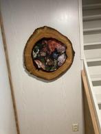 Fotolijst boomschijf hout trouwfoto, Ophalen, Minder dan 50 cm, Nieuw, Minder dan 50 cm