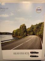 Volvo V70 en XC70 Prijslijst en Specs 2016 Folder, Ophalen of Verzenden, Volvo