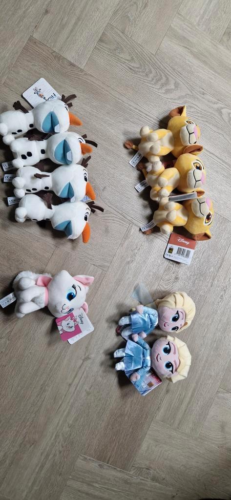 Disney Knuffels - Olaf, Simba, Marie, Elsa, Kinderen en Baby's, Speelgoed | Knuffels en Pluche, Nieuw, Overige typen, Ophalen of Verzenden