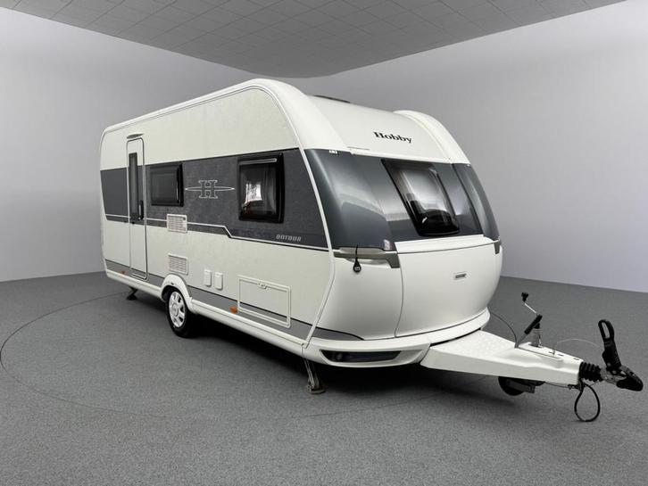 Hobby On Tour 470 KMF Opblaasbare voortent 1e eig Stapelbed, Caravans en Kamperen, Caravans, Bedrijf, Treinzit, Hobby, Dwars-stapelbed