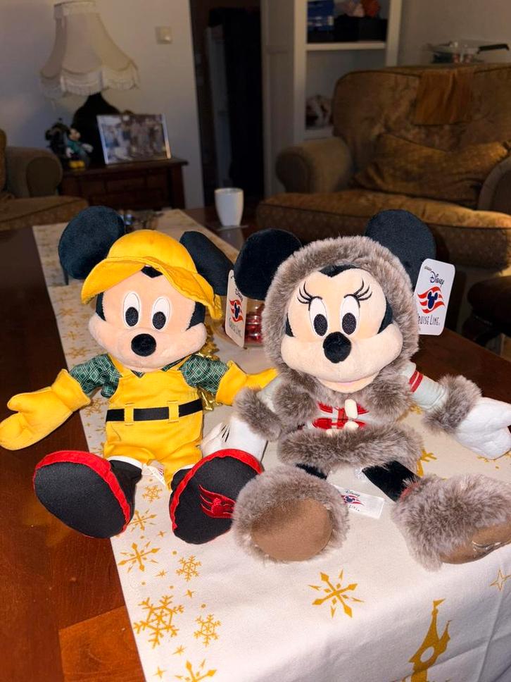 Disney alaska cruise line mickey & minnie knuffels, Verzamelen, Disney, Zo goed als nieuw, Knuffel, Mickey Mouse, Ophalen of Verzenden