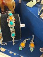 Verzilverde Armbanden en oorbellen met Edelstenen, Overige kleuren, Nieuw, Ophalen of Verzenden, Met edelsteen