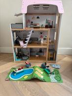 Poppenhuis met accessoires, Ophalen, Gebruikt