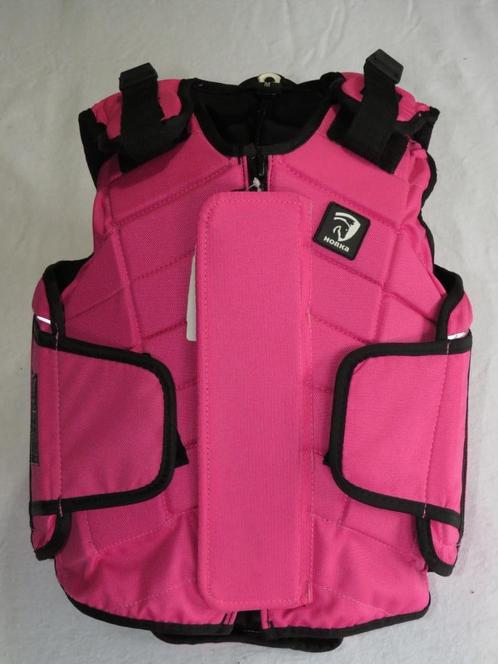 Gedragen roze Horka Flex bodyprotector maat M Child scheur, Dieren en Toebehoren, Paardrijkleding, Zo goed als nieuw, Kinderen