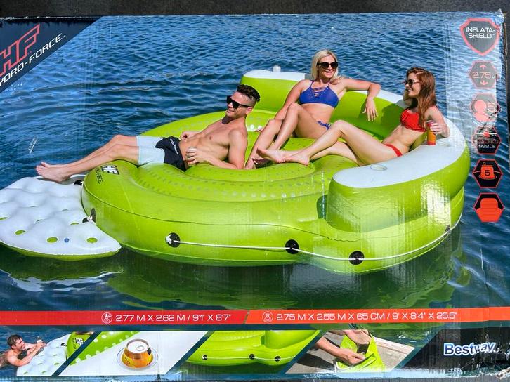 Bestway Hydro-Force Opblaasbaar Speeleiland, Tuin en Terras, Zwembaden, Zo goed als nieuw, Overige typen, Minder dan 80 cm, 200 tot 400 cm