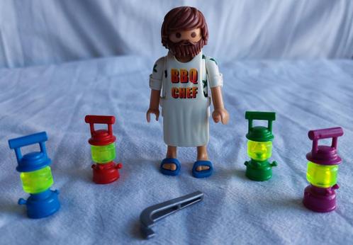Playmobil 6311 BBQ man met lantarens, Kinderen en Baby's, Speelgoed | Playmobil, Gebruikt, Los playmobil, Ophalen of Verzenden