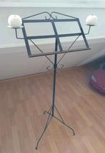 Klassieke Muziekstandaard met Kaarshouders - Metaal, Muziek en Instrumenten, Ophalen, Gebruikt, Muziekstandaard, Klarinet