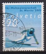 Zwitserland 2002 WK Skiën St. Moritz, Verzenden, Gestempeld