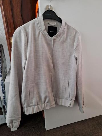 Vero Moda Bomberjack - Lichtgrijs/Beige - Nieuw beschikbaar voor biedingen