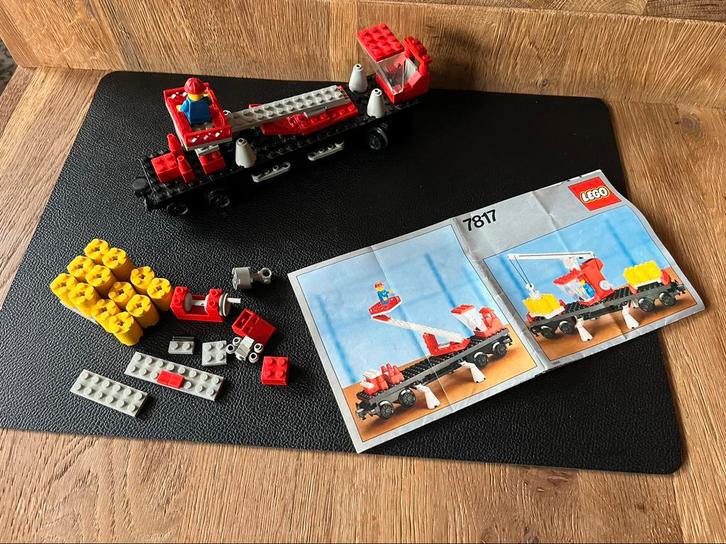 Lego 12v 12 volt wagon 7817 met bouwbeschrijving jaren 80, Kinderen en Baby's, Speelgoed | Duplo en Lego, Zo goed als nieuw, Ophalen of Verzenden