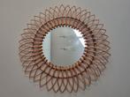 Zonnespiegel rotan 76 cm, Huis en Inrichting, Woonaccessoires | Spiegels, Ophalen, Rond, Zo goed als nieuw, 75 tot 100 cm
