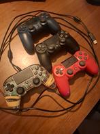 4 PS4 Controllers met lichte stickdrift - voor de handige kl, Spelcomputers en Games, Ophalen of Verzenden, Gebruikt, Controller