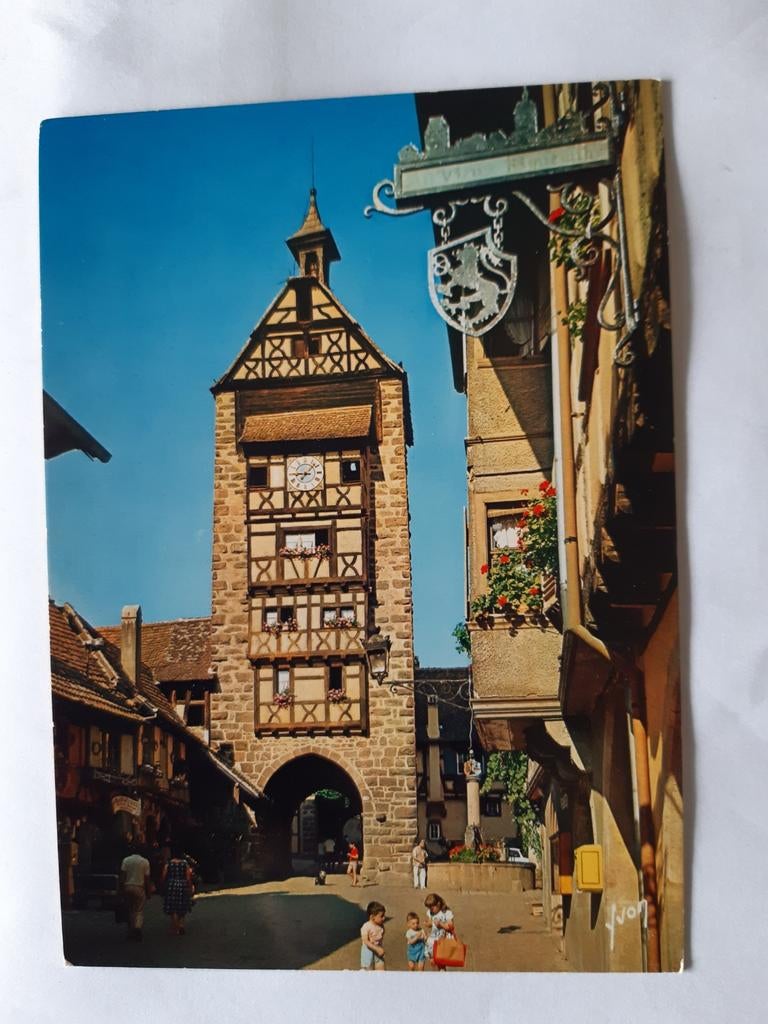 Ansichtkaart Riquewihr, Frankrijk - La Porte Haute, Ophalen of Verzenden