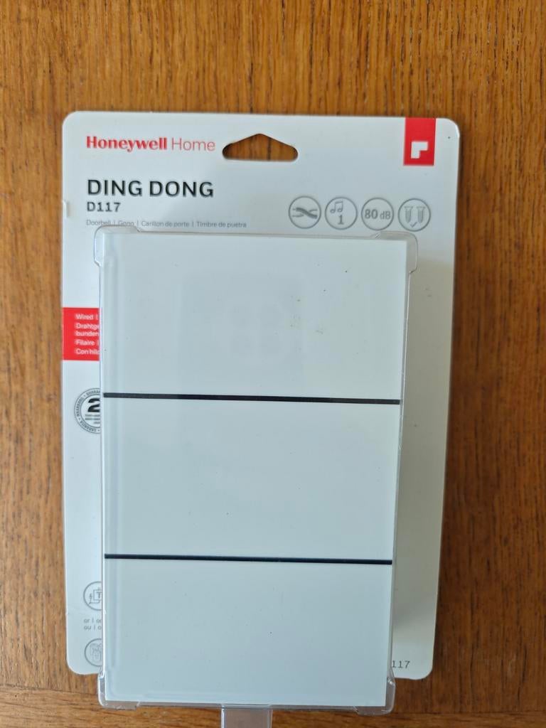 Honeywell Home D117 Bedrade Deurbel Ding Dong, Huis en Inrichting, Ophalen of Verzenden, Nieuw, Bedraad