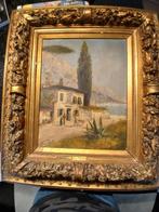 Olieverfschilderij A.L. Terni - Italiaans Landschap, Antiek en Kunst, Kunst | Schilderijen | Klassiek, Ophalen of Verzenden